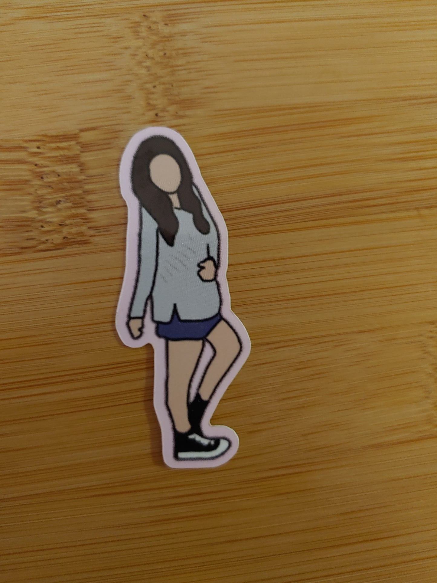 Body Positive Grey sweater sticker