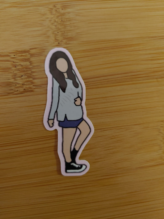 Body Positive Grey sweater sticker